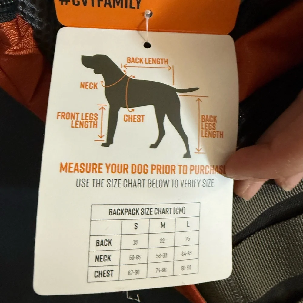Black and Orange Dog Bag